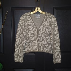 Carlisle Zebra Knit Cardigan